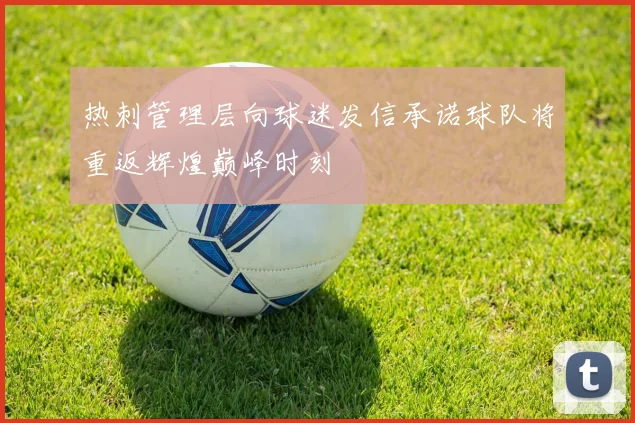 热刺管理层向球迷发信承诺球队将重返辉煌巅峰时刻